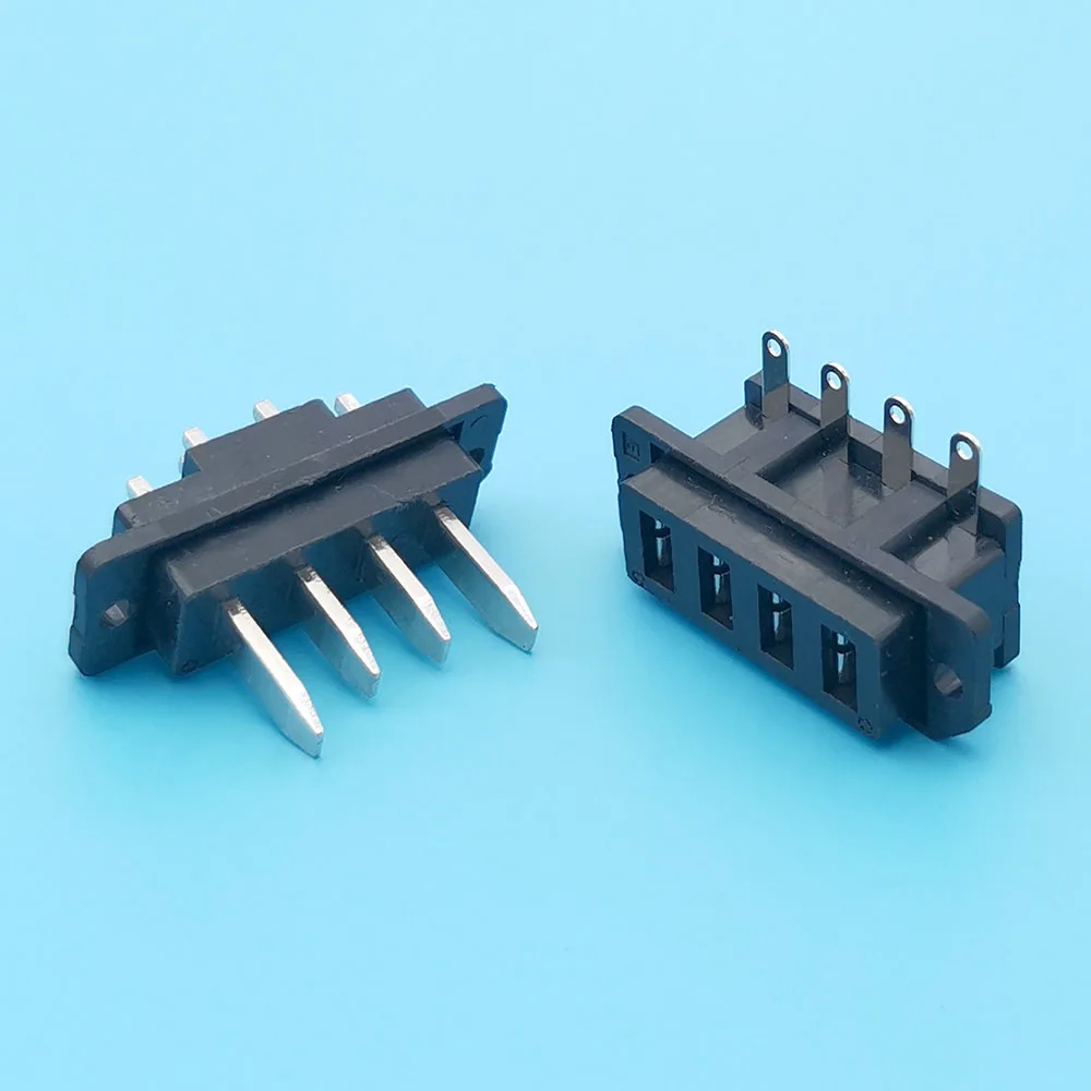 1 toma de cableado de batería de litio 30A 4P enchufe de alta corriente Ebike conector de batería de vehículo eléctrico 4 pines macho Fe