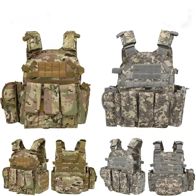 Children's Camouflage Tactical Vest Multi-functional Breathable Vest Stab Resistant Outdoor Sports Training Equipment