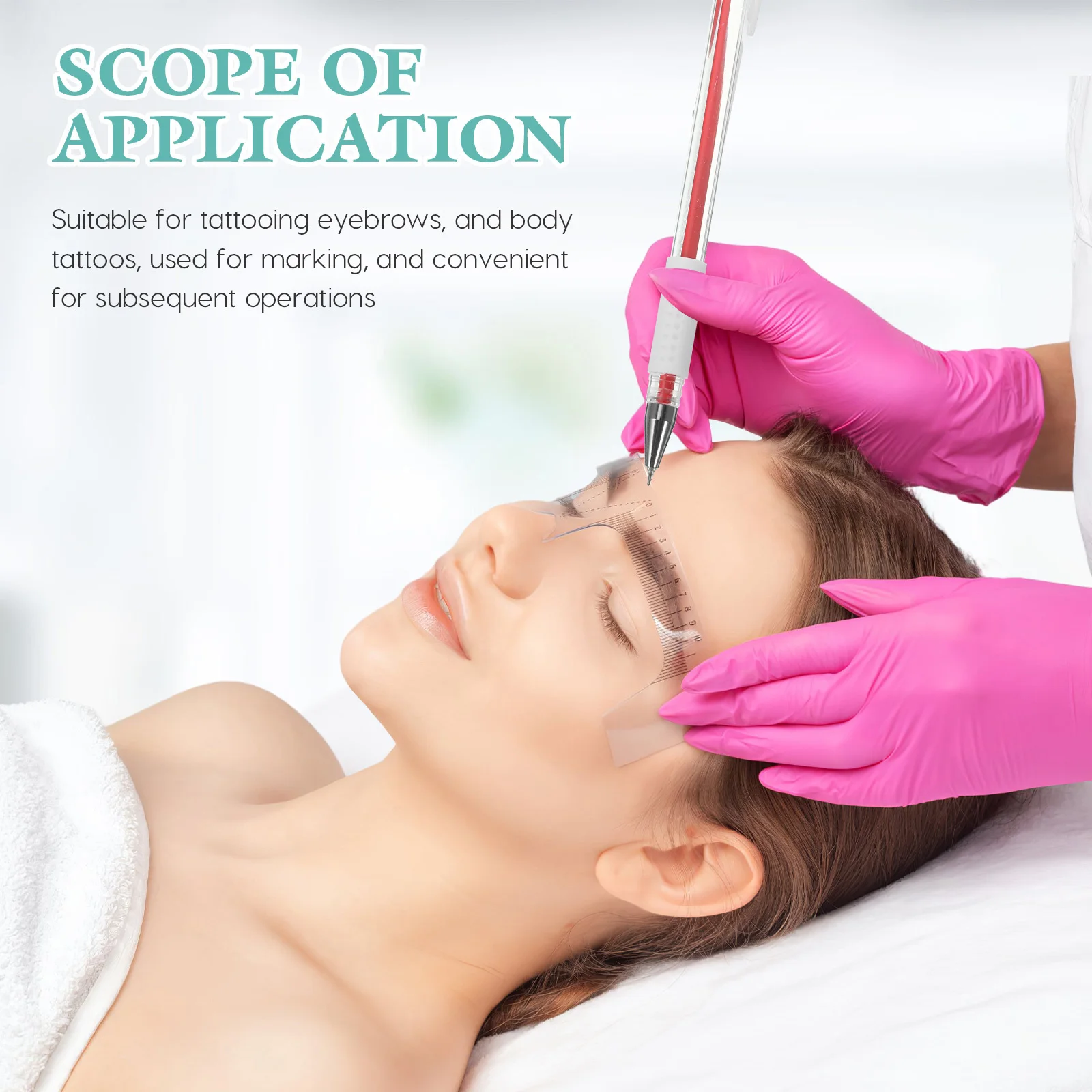 3 szt. Wodoodpornych pisaków do oznaczania z precyzyjną końcówką do pozycjonowania skóry, mapowania tatuażu, narzędzia do oznaczania brwi, materiały.