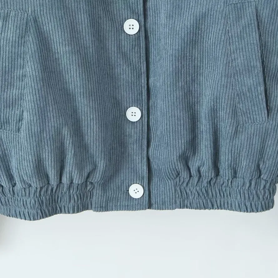 معطف شتوي قصير للتخسيس من القطن Jaet Sle Color Blo Design Commute فني فضفاض مناسب طويل Sve