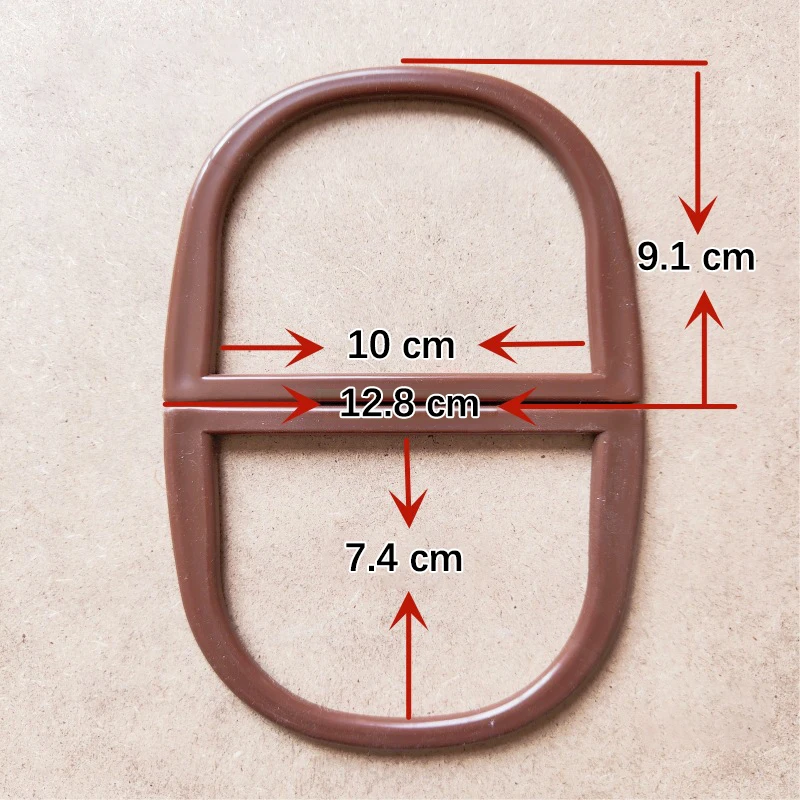 2pcs Round D-Shaped Plastic Bag Handles DIY Replacement For Purse Handle Handbag Tote Belt Strap Handcraft Bag Accessories