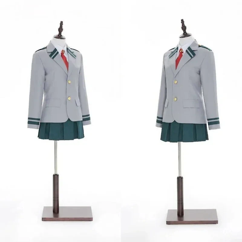 ABC123Boku no OCHACO URARAKA Asui Tsuyu Cosplay Costume My Hero Academia School Uniform # 1 # W.b;6'j,k.9;a - view 4