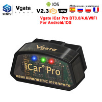 Vgate iCar Pro V2.3 ELM327 OBD2 WIFI Scanner Code Reader Bluetooth-Compatible 4.0 Car Diagnostic Auto tool PK ELM 327 V 1 5