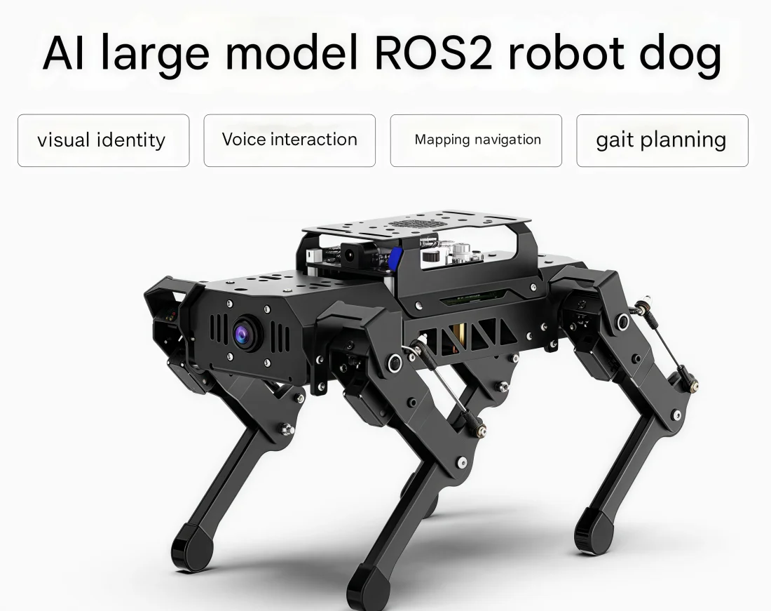 로봇 4족 로봇 개 PuppyPi 생체 공학 지능형 프로그래밍 AI 비전 대형 모델 Raspberry Pi 4B/5