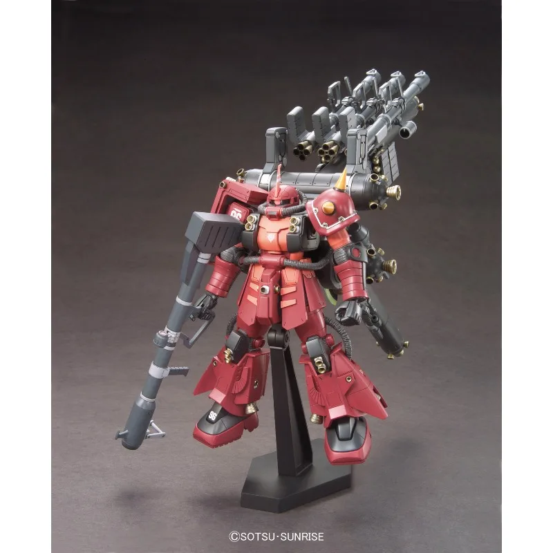 متوفر في المخزون بانداي حقيقية HG 1:144 MS-06R ZAKU II نوع الحركة العالية Gundam أنيمي عمل الشكل التجمع نموذج اللعب الهدايا