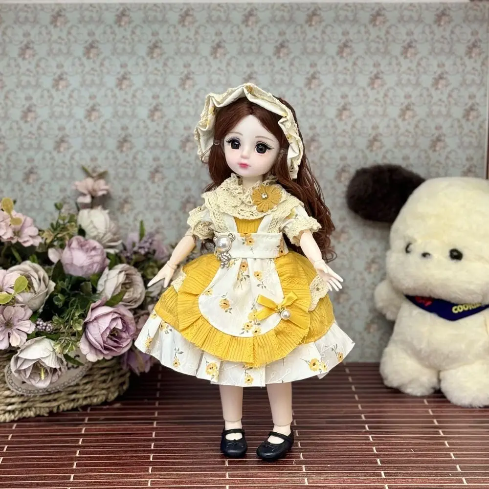 DIY ของเล่นเสื้อผ้า 30 ซม.ตุ๊กตา BJD 3D ตาแต่งตัวข้อต่อที่ถอดออกได้ตุ๊กตาน่ารักข้อต่อที่ถอดออกได้ 1/6 ตุ๊กตา Bjd ของเล่นเด็ก