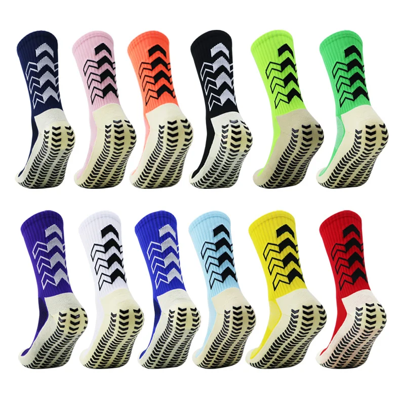 Men New Breathable Football 2023 Socks Soft Anti-Slip High Quality Women Thickened Towel Bottom Soccer Sports Socks