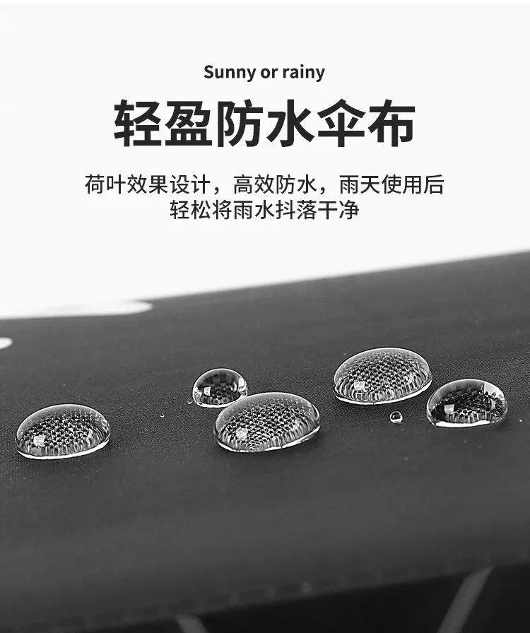 Long handled umbrella, windproof and rainproof, dark colored umbrella, automatic sunshade, photography tool