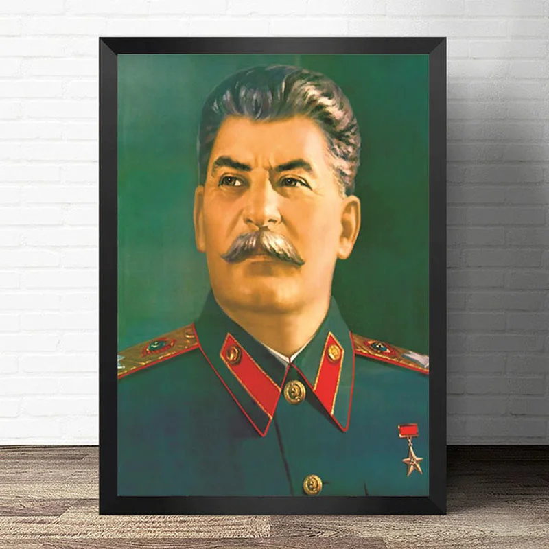 Joseph Stalin Portrait HD Wall Art Canvas Posters Prints Painting Wall Pictures for Modern Living Room Home Decor Artwork