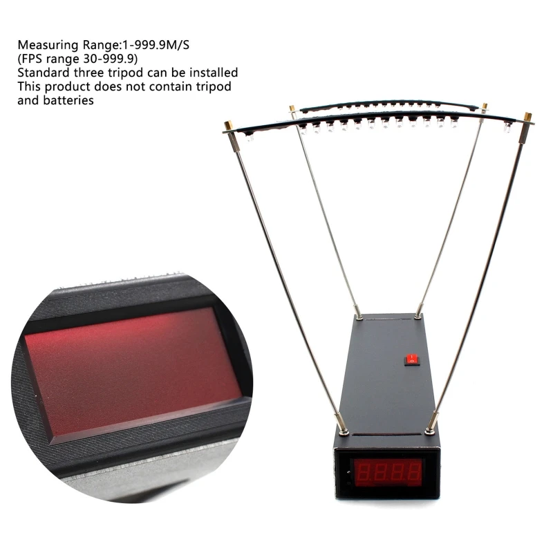 Imagem -05 - Slingshot Velocidade Measuring Tool Cronógrafo Atualizado Alta Sensibilidade Armazenar 80 Grupos Velocimetria de Dados 6v