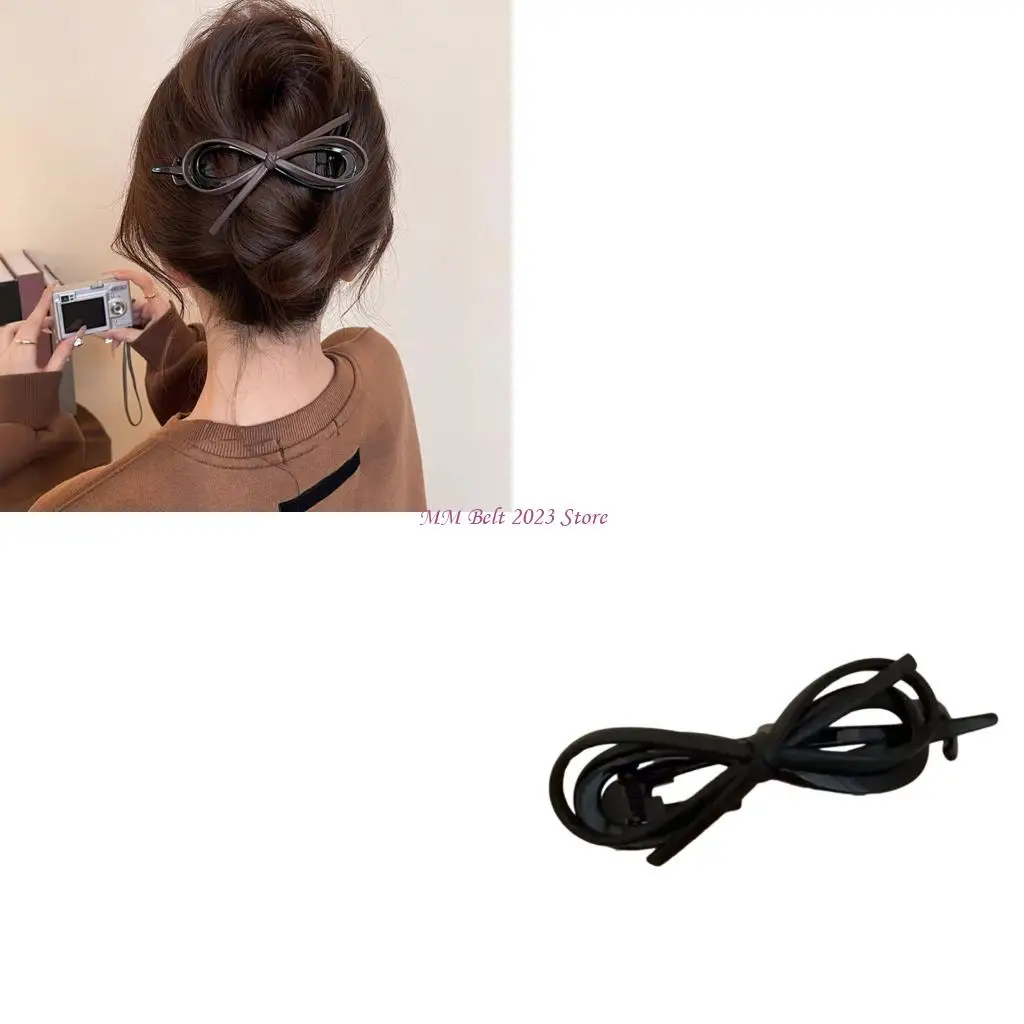 

49ME корейская заколка для волос с бантом, мягкая заколка с леопардовым принтом и противоскользящая заколка