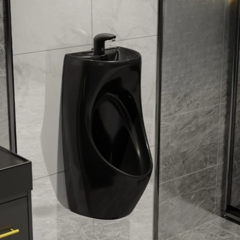 High temperature fired black with wash basin, household water-saving urinal, male urinal, ceramic urinal, adult