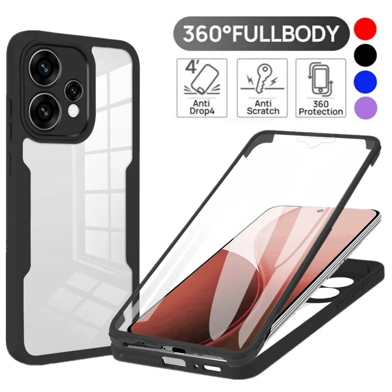 Full Body Protection Shockproof Case for OPPO Reno 15 Pro Max 15F 15FS 5G Reno15 F FS Protective Cover Screen Protector Fundas