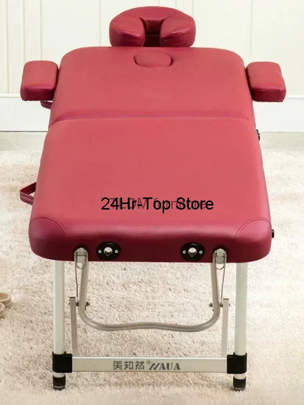 

Foldable Physiotherapy Spa Massage Beds Face Bathroom Ear Cleaning Massage Beds Nail Pedicure Lit Pliant Salon Furniture MR50MB