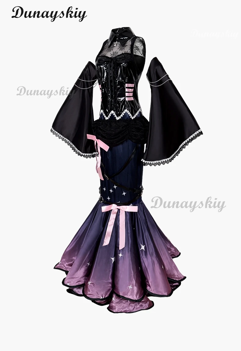 프로젝트 세카이: 컬러풀 스테이지! 더 많은 점프! 루카 코스프레 유니폼 드레스 맞춤형 가발 세트 애니메이션 콘서트/할로윈 롤 플레잉