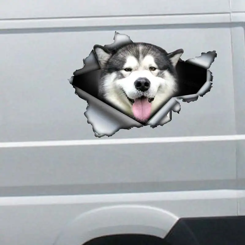 Malamute Dog Pet Car Sticker Waterproof Vinyl Decal on Bumper Rear Window Laptop Self-adhesive Decal For Car Accessories SH259