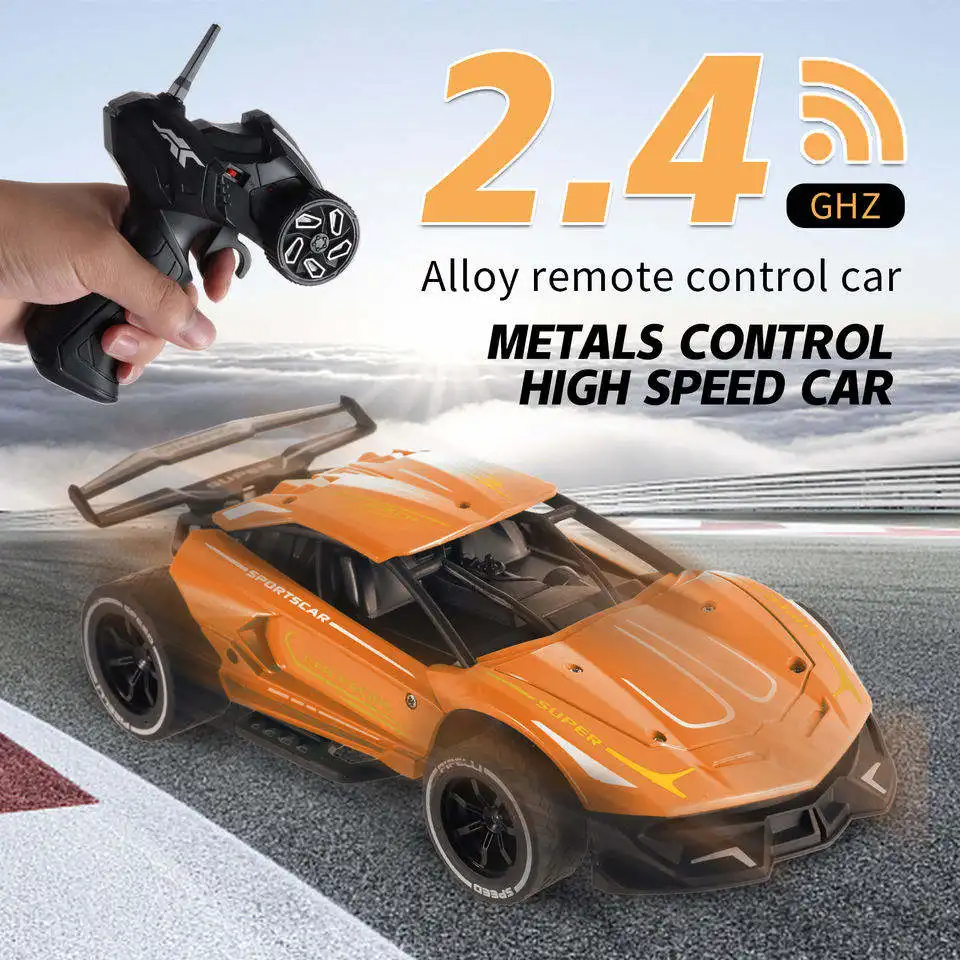 1/20 Scale Brushless RC Racing Sports Car 2.4G  4WD Remote Control Drift Spray Car High Speed Alloy Metal Model Vehicle for Kids