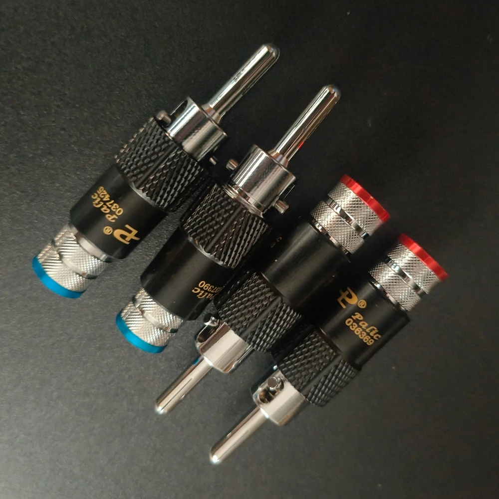 4 Stück High-End Neue Kupfer-Bananenstecker für Lautsprecherkabel, HiFi-Audio-Verstärker, CD-Player, DVD, VCD, Lautsprecherkabel-Verbinder – Detail 6