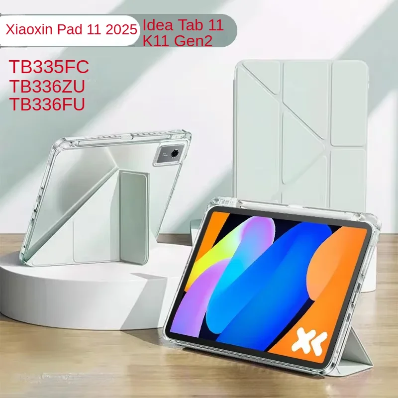 

For Lenovo Idea Tab 11 Inch Tablet Case with Pencil Holder TB336ZU/FC TB335FC Compatible Xiaoxin Pad 11 2025 Funda Coque Cover