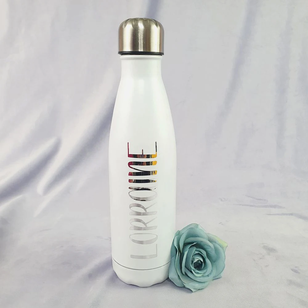 Personalized Water Bottle Bridesmaid Gift Idea Hot Cold Insulated Thermos Wedding Bachelorette Party Favors Drink Flasks