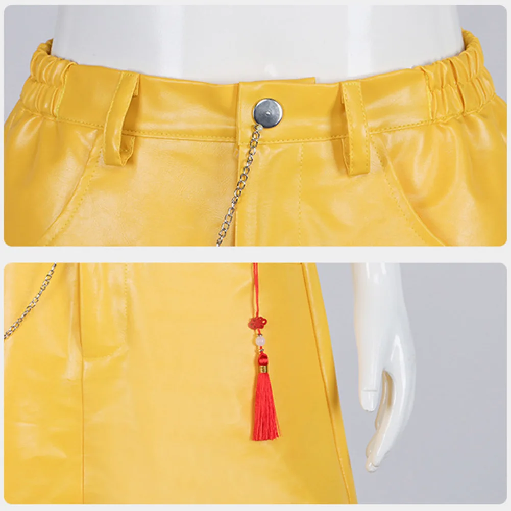 2025 الكرتون شيطان هنتر من KPop تأثيري ميرا تنورة علوية تمويه لعب الأدوار طقم ملابس هالوين كرنفال الدعاوى للنساء