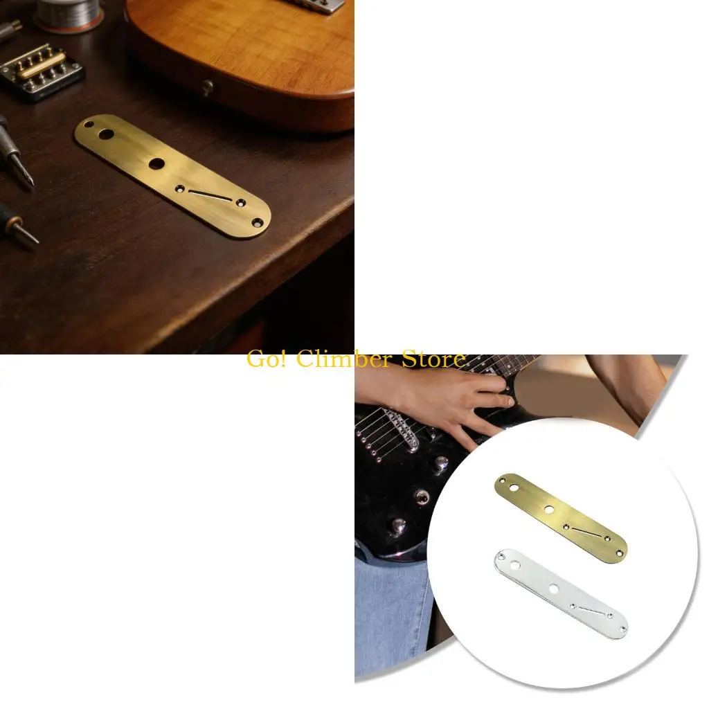 Q84C Guitar Control Plate Replacement Metal Panel 160 x 32.18 x 2 mm for Electric Guitar Repair and Refit Use Tasks