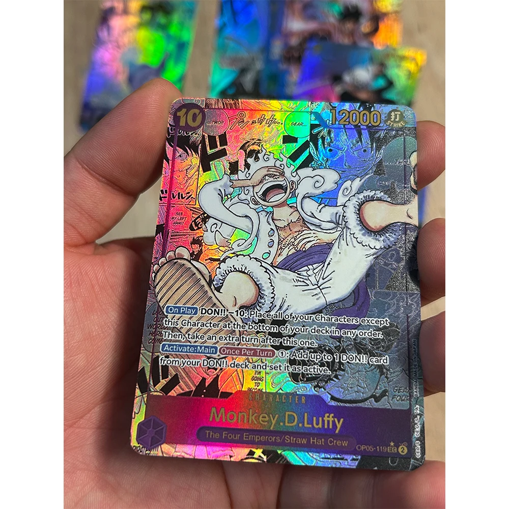 شخصيات أنيمي قطعة واحدة القرد D لوفي نامي لتقوم بها بنفسك محلية الصنع البرنز إكستريم لعبة اللعب جمع بطاقة عيد الميلاد هدية عيد ميلاد #3