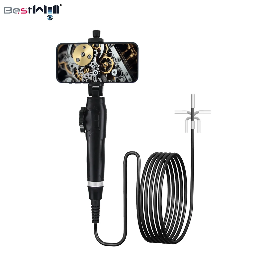 

BestWill 360-Degree Steering Handheld HD Endoscope High Temperature Resistant Industrial Automobile Repair Endoscope Camera