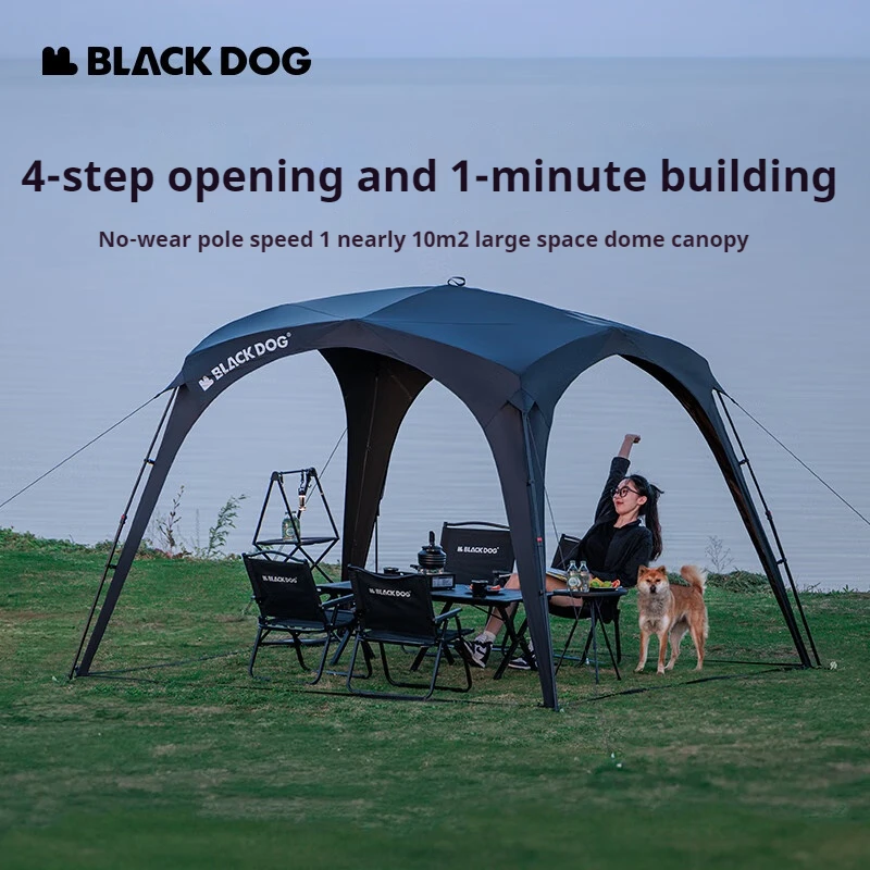 Imagem -06 - Naturehike Blackdog Automática Dome Canopy Acessórios Conector Pano de Chão Cortina de Porta Malha Tenda Splicable Camping Ferramenta