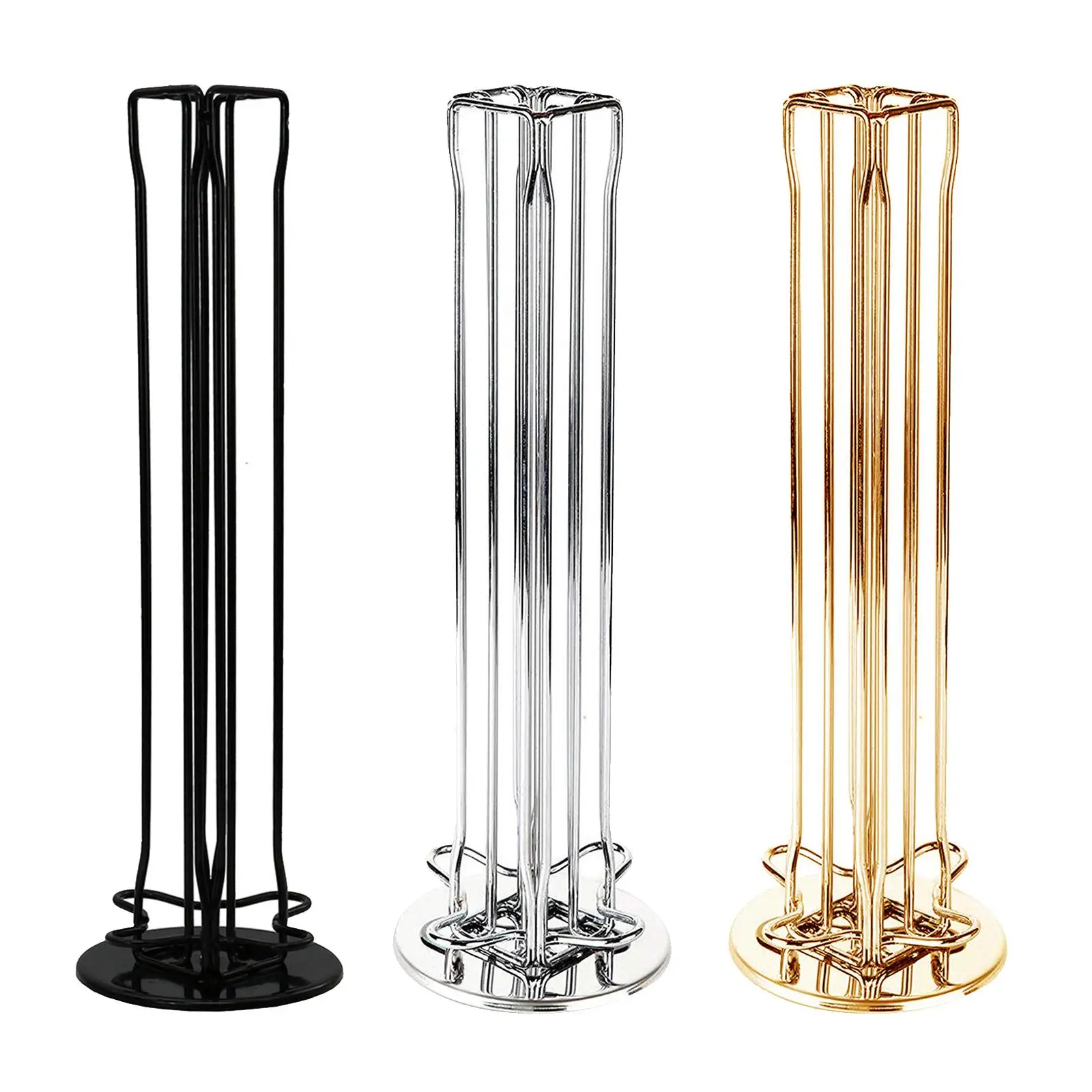 Iron Coffee Capsules Pod Holder Rack Tower Coffee Pod Holder Rack for Nespresso Pods Coffee Bar 40 Capsules Cafe Can Hold