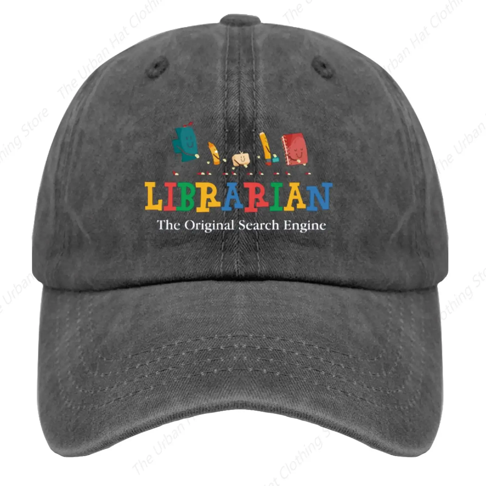 School Dad Hat Librarian The Original Search Engine Trucker Hat for Men Funny Baseball Caps Adjustable Ball Cap for Daily