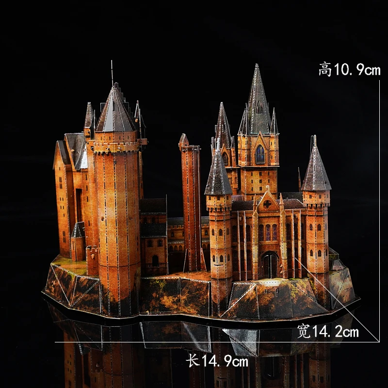 3D three-dimensional jigsaw puzzle DIY assembled Castle Cathedral Astronomy Tower metal model