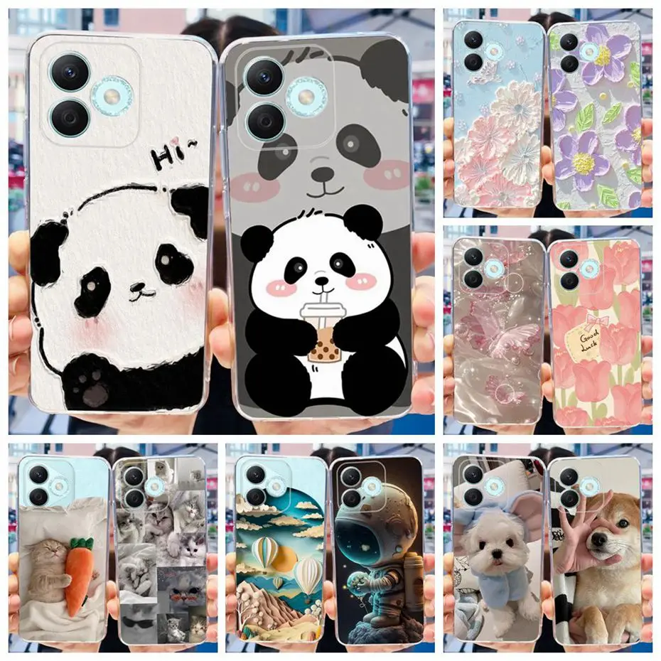 Lovely Printing Case For Honor X60i 5G Soft Silicone TPU Back Cover For HonorX60i X 60i LYN-AN00 Phone Cases