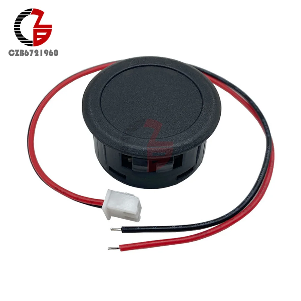 AC DC 50-500V LED Digital Display Circular Voltmeter 2 Wire DC Digital Voltmeter 12V Head Display Reverse Connection Protection