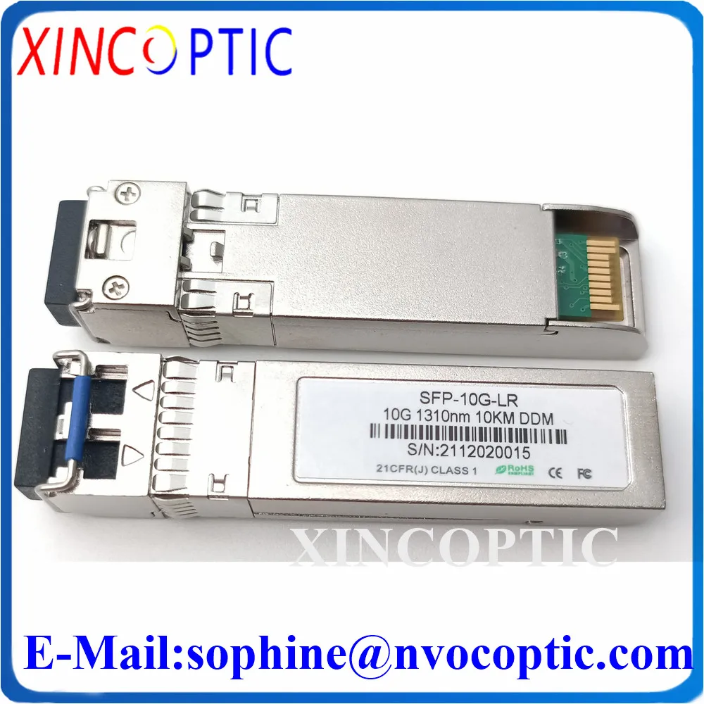 Imagem -05 - Transceptor de Fibra Ótica do Único Modo 10km Sfp lr para Sfp10g-lrsfp-10g-lr-s 10g 1310nm Compatível com Cisco Peças