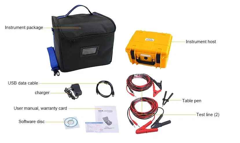 30.0kΩ Intelligent DC Resistance Tester Equipotential Bonding Link Resistance Tester