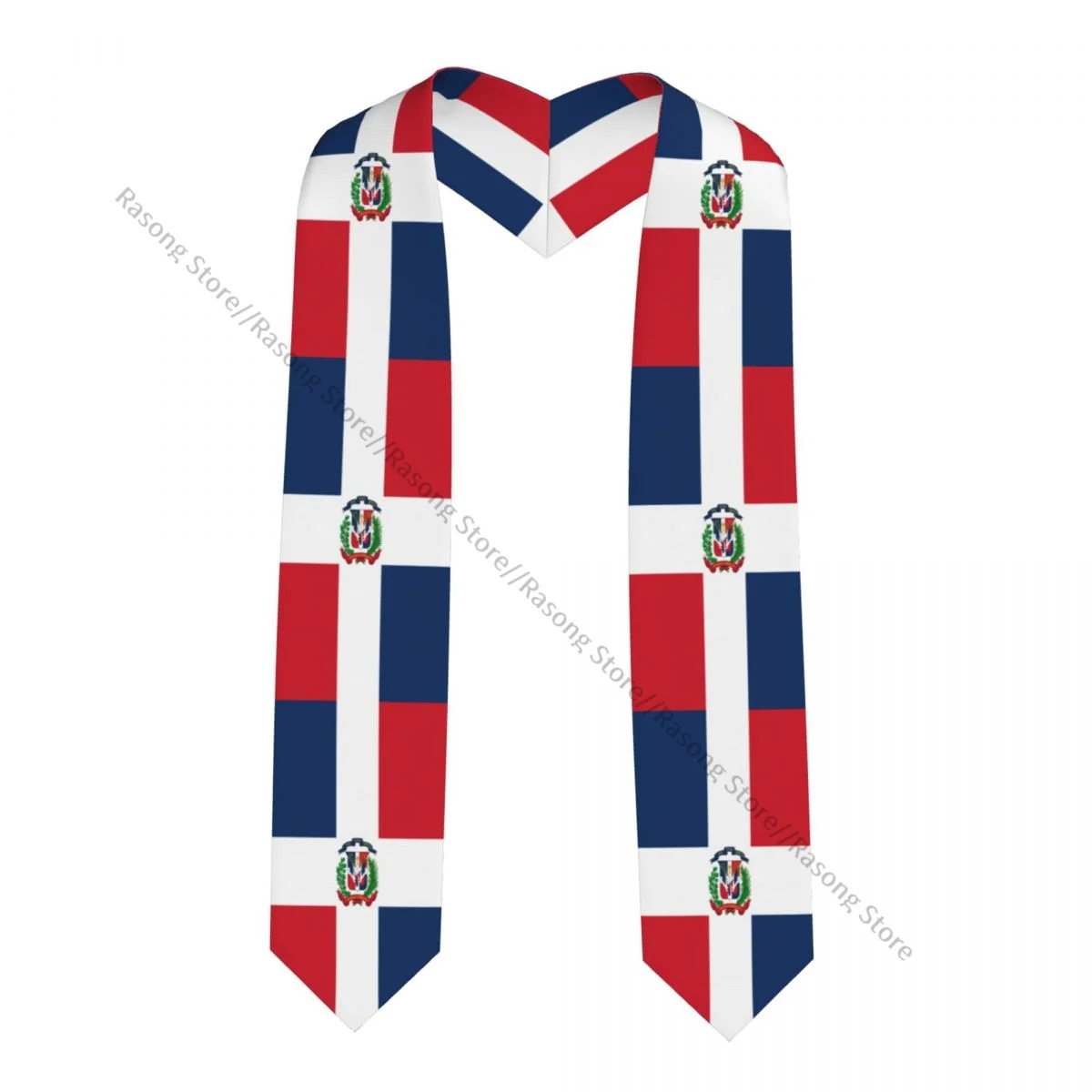 Graduation Stole for Academic Commencement Unisex Flag Of The Dominican Republic Adult Choir Stole Adult Honor Shawl