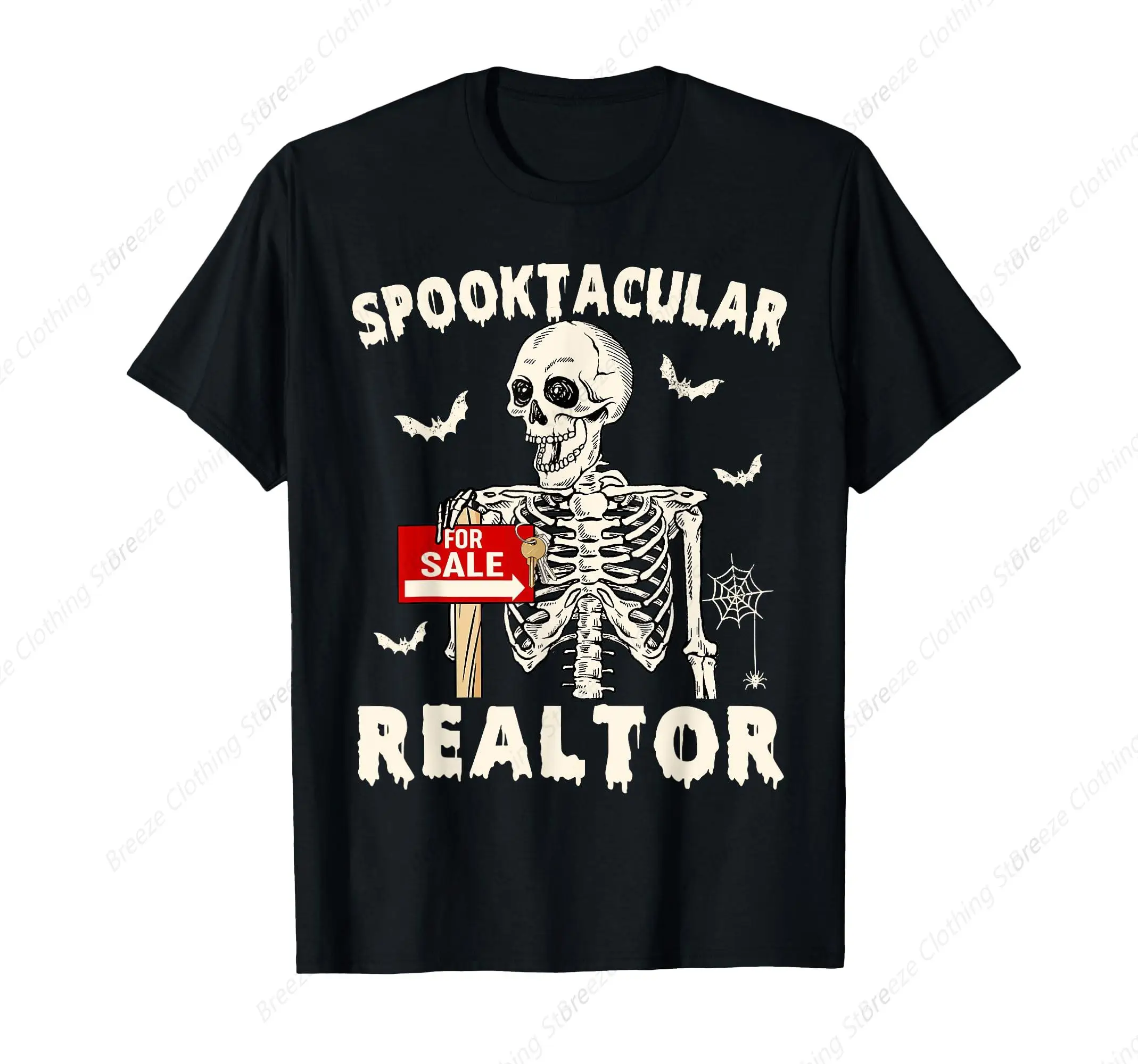 

Spooktacular Realtor Halloween Funny Skeleton Real Estate T-Shirt