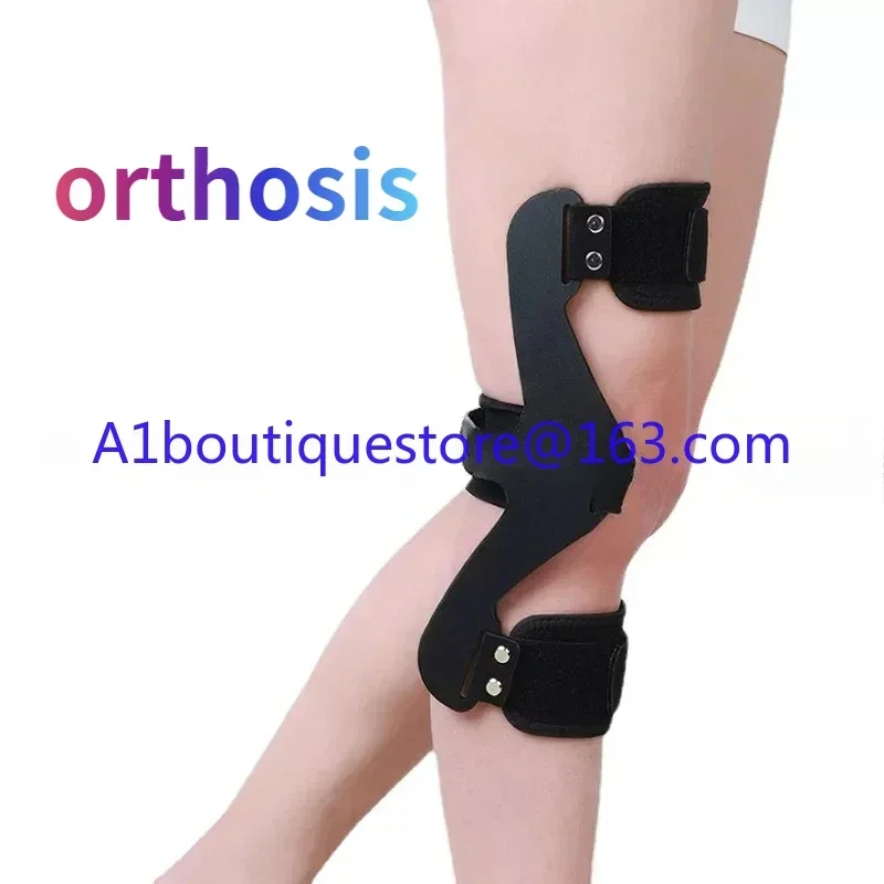 

Knee hyperextension orthosis with dorsal arch assisted hemiplegic knee joint reversal extension fixation bracket