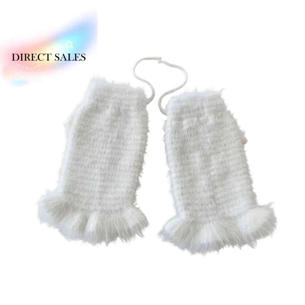 

Сплошной цвет Y2K, гетры на шнуровке, милые балетки, расклешенные женские плюшевые чулки, эластичные свободные вязаные леггинсы для девочек