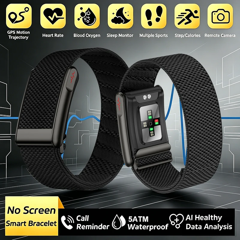 Pulseira Inteligente 5.0MG para Monitoramento de Saúde ECG PPG, Monitor de Frequência Cardíaca e Lipídios para Homens e Mulheres, Relógio Esportivo NF