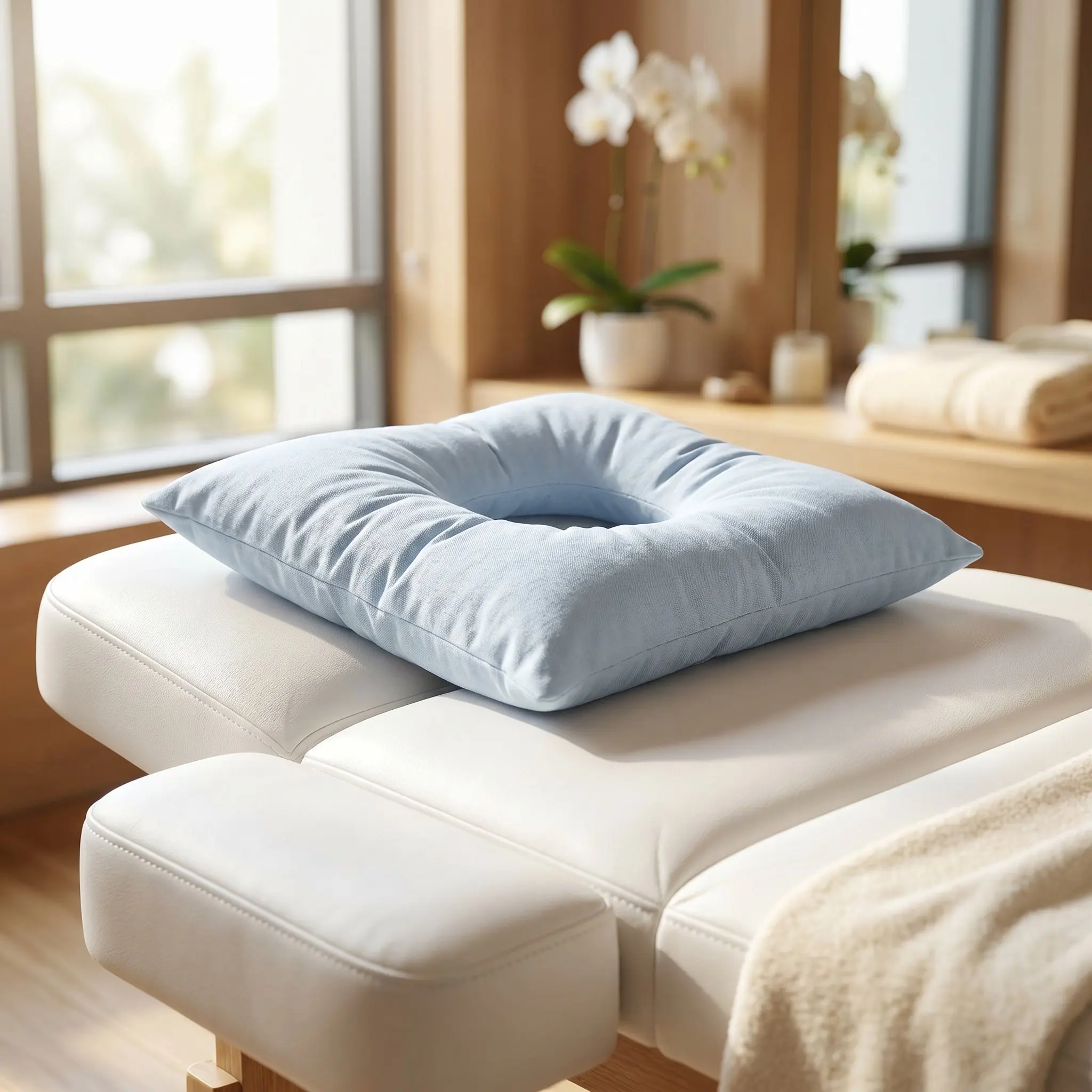 

Ergonomic Face Pillow for Salon Spa Massage Tables Cushion Prone Position Support Massage Face Down Pillow