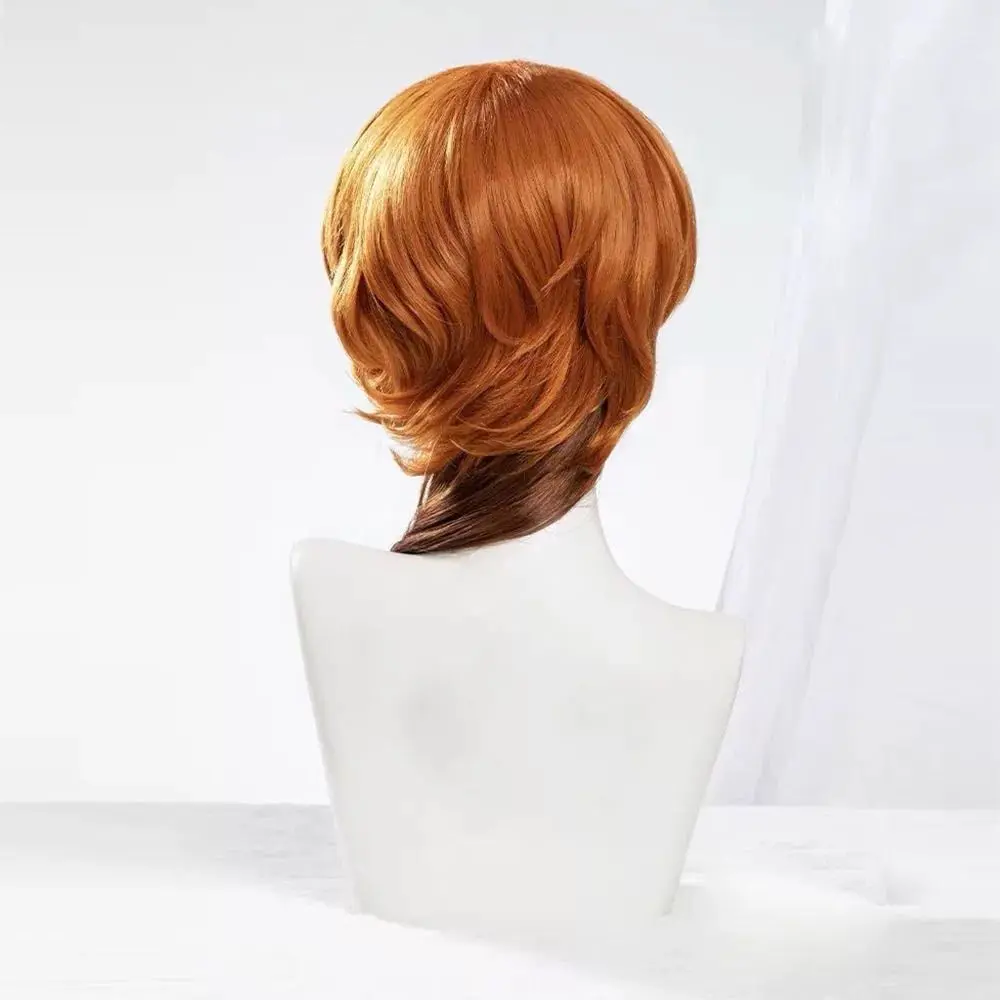 Chuya Nakahara Cosplay-Perücke mit hitzebeständiger Faser |   Präziser Seitenteil und realistisches grau-grünes Ombre für Bungo Stray Dogs