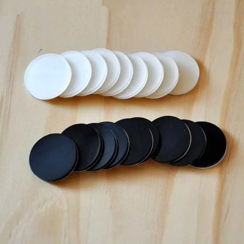 50 PCS 30mm x 5mm translucent black anti slip silicone rubber bumper damper shock absorber self-adhesive Silica gel feet pads