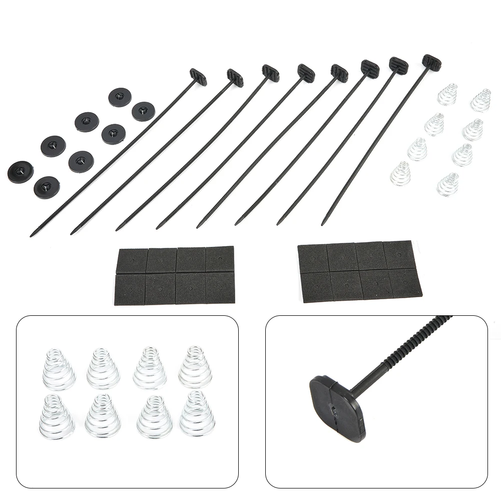 Car Accessories Plastic Ties Straps Ties Straps Mounting Kit 2 Set Car Electric Plastic Ties Straps Radiator Fan