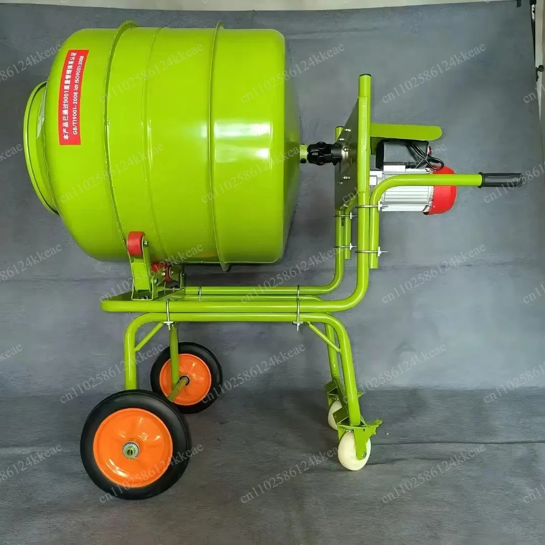 Mini Electric Mobile Concrete Cement Mixer 350L Capacity Steel Material Easy Operation Customizable Color and Voltage