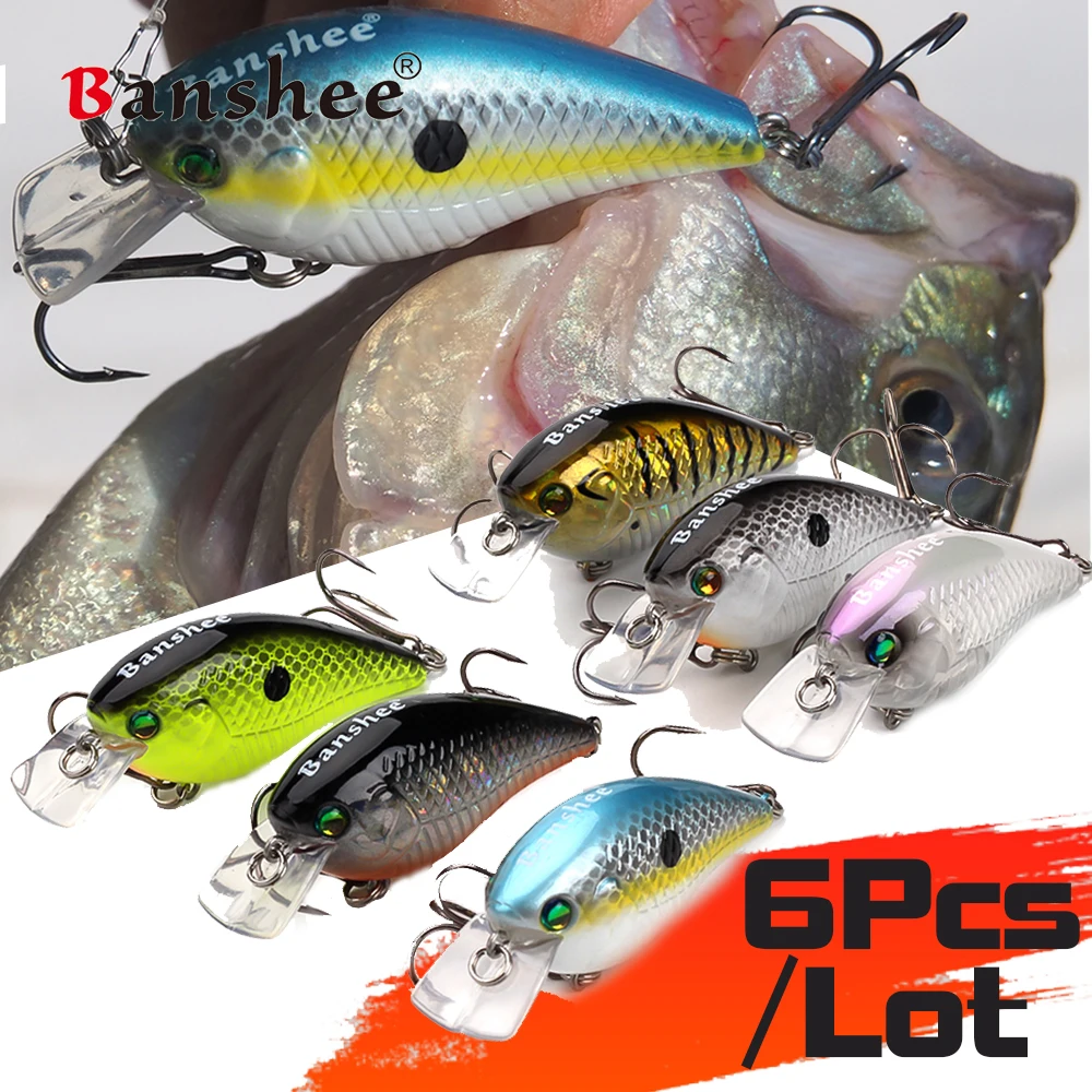 

6 шт./партия, плавающая рыболовная приманка, 60 мм, 12 г