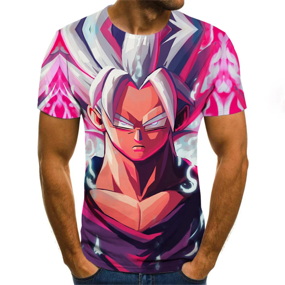 Anime Goku TShirt Clothes Summer 2024 T-Shirts 3D Camisetas For Men Tops Ropa Hombre Clothing Homme Tee Camisa Masculina Poleras