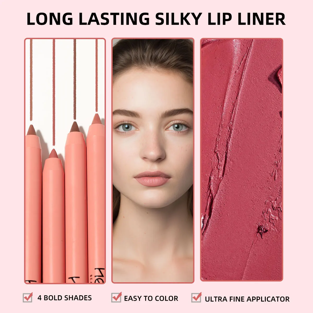 Waterproof Matte Lipliner Pencil High Pigment Long-Wear Lipstick Lip Tint Moisturising Lip Stain Lip Gloss Makeup Gift For Women