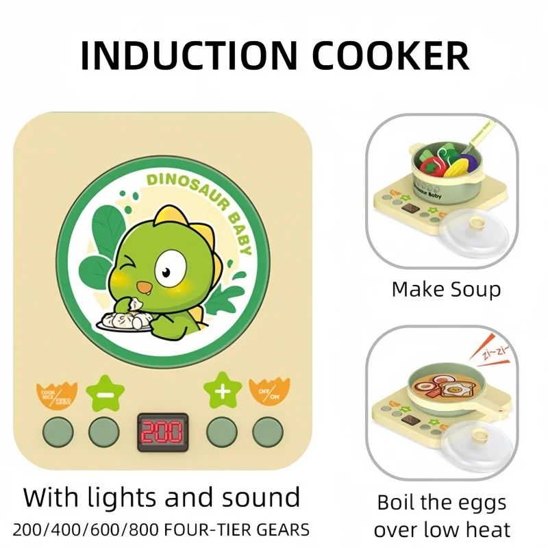 20개 어린이 모의 주방 장난감 창의적인 요리 냄비 세트 교육적 상호작용 역할 놀이 장난감 소녀 생일 선물